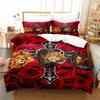 Red Roses Duvet Cover Set Queen King Full 3D Bedding Set Floral With Pillowcase For Single Double Bed Valentine's Day Present