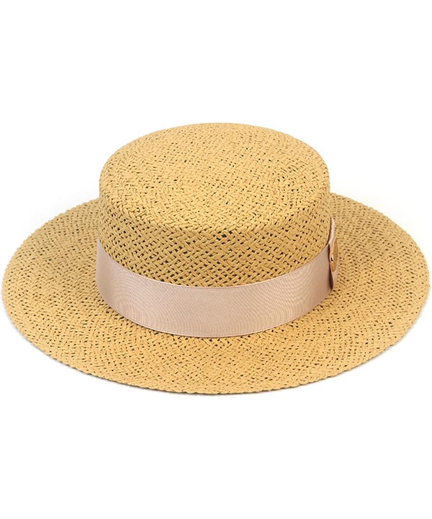 Yunibeosyeolkemiseuteuli Beige Ivory Line Panama Hat Panama Hat