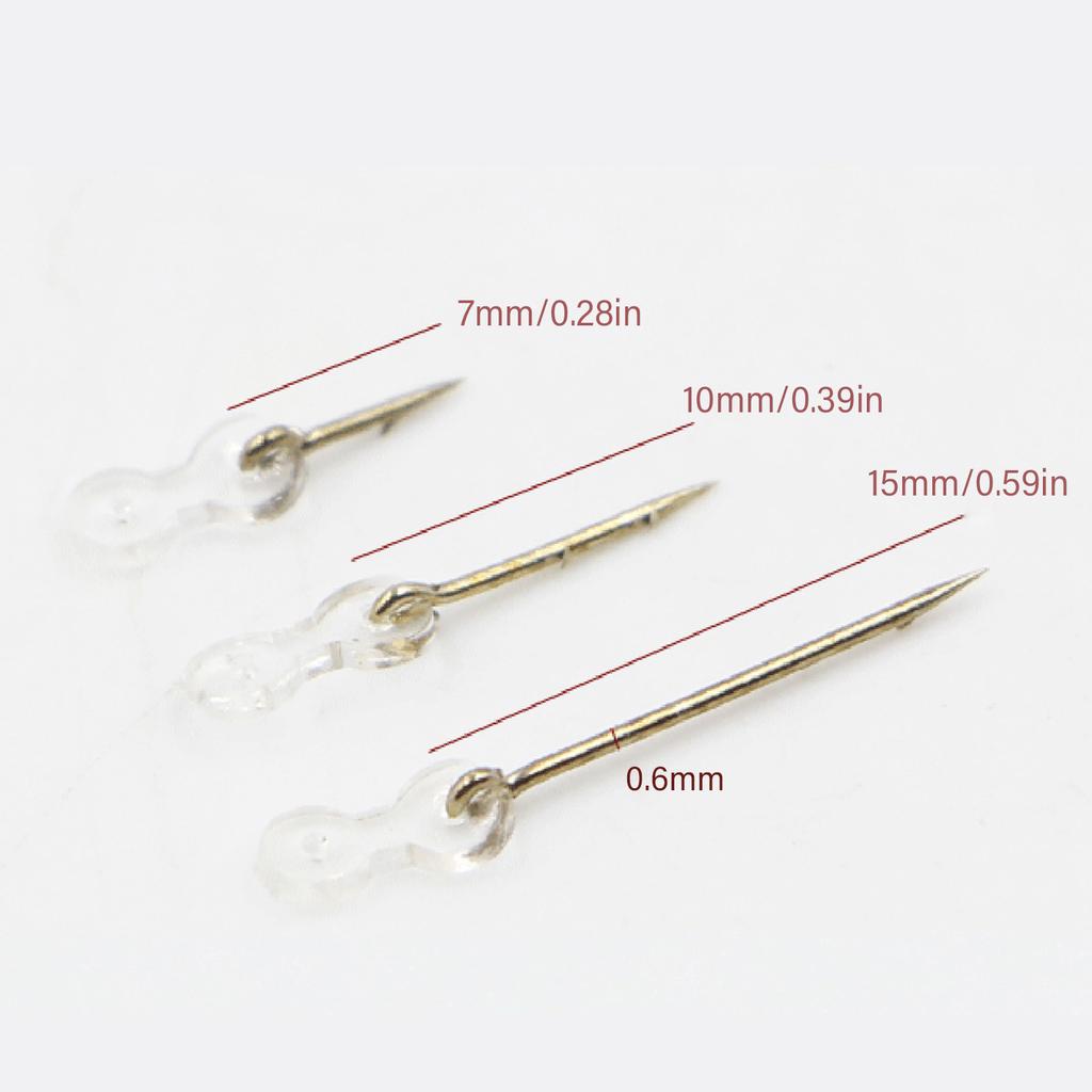 12 szt. Sprzęt do feedera karpiowego Metalowy kolec na przynętę karpiową z zadziorami i przezroczystą kukurydzą Ronnie Hair Rig Akcesoria do wędkarstwa karpiowego