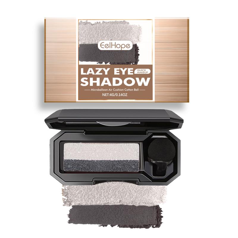 Double Color Eyeshadow With Small Mushroom Head Eye Shadow Brush Women Waterproof Two-Color Eye Makeup Cosmetics