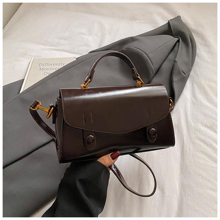 Winter Simple Bag Women's Niche Matte Small Square Bag High Value Fashionable Women's Bag Single Shoulder Hand Bag