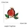 Elegant Badge Pin Jewelry Collection Lovely Pomegranate Badge Attachments Delicate Brooch Unique Collar Pin Accessory