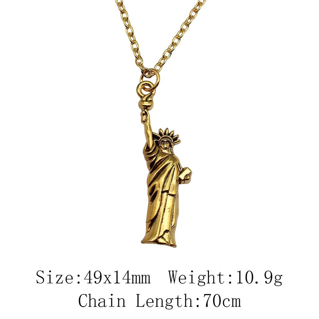 

Подарки на день рождения Аксессуары для браслета Золотой цвет Талисман Амулет 45см или 70см Длинная цепочка Ожерелье Дешевые вещи Колье-чокер A25-1pcs-49x14mm 45cm chain