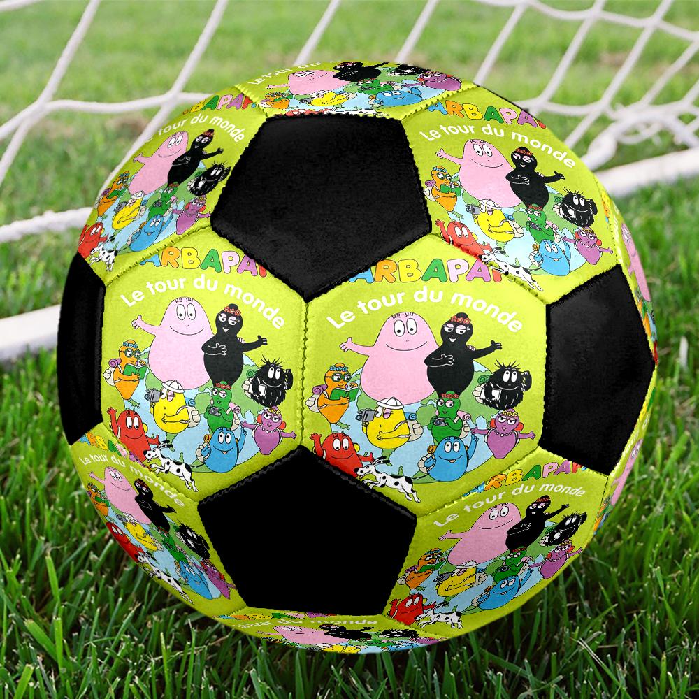 Barbapapa Theme Size 5 Soccer Ball, Suitable for Both Indoor and Outdoor Matches, a Gift Suitable for Everyone.