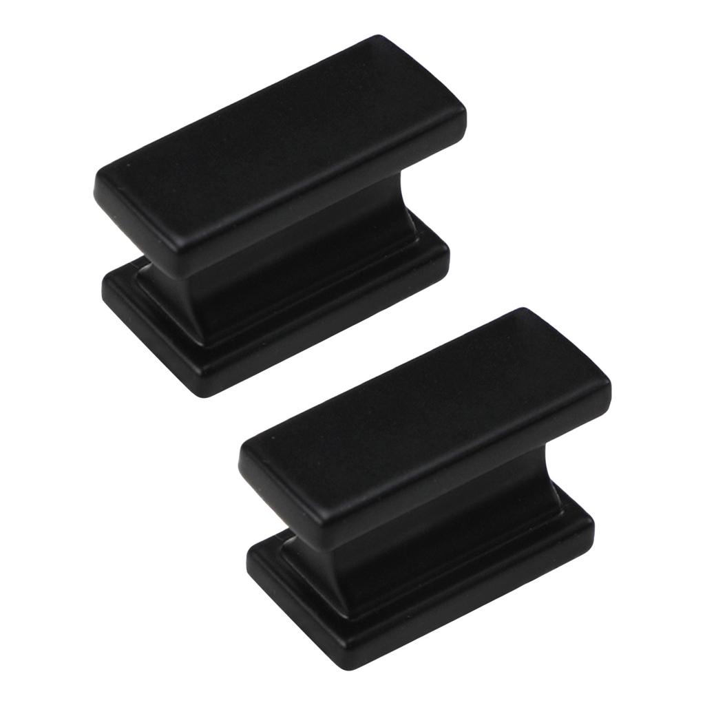 1/2Pcs Square Cabinet Handles Pulls Drawer Knobs for Wardrobe Furniture Door Hardware Replacement Black/Silver Metal Handles