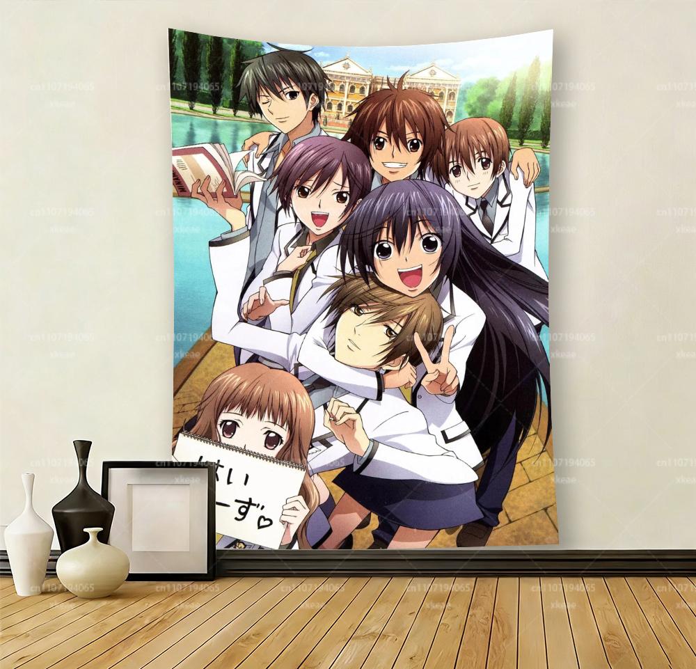SA Special A Class Anime Tapestry School Uniform Group Poster Wall Hanging Otaku Bedroom Decor Flat Print