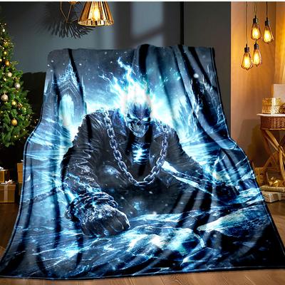Eerie Frozen Phantom Blanket Flannel Throw for Sofa, Indoor, Camping, Living Room, Office, Chair, And Bed Soft Birthday Gift