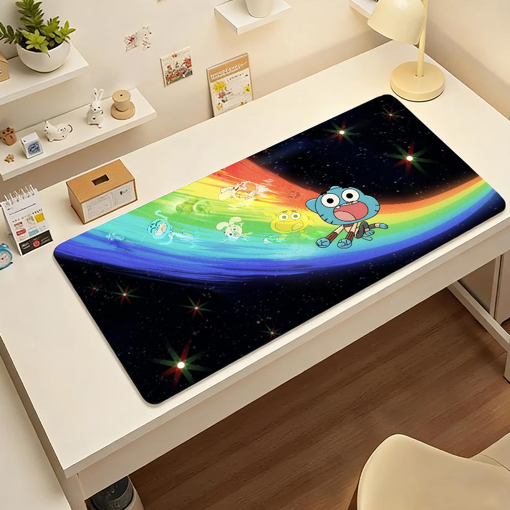 The AAmazing World of GGumball Mouse Pad Computer Laptop Rubber Nonslip Mouse Mat Mousepad Gamers Decoracion Desk Mat SBD400x800x2mm