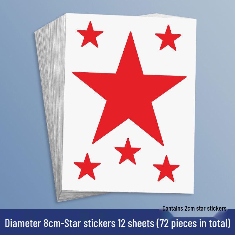 Yellow Star Reward Stickers for Kids - Smiley Face for Self-Discipline & Praise In Elementary School