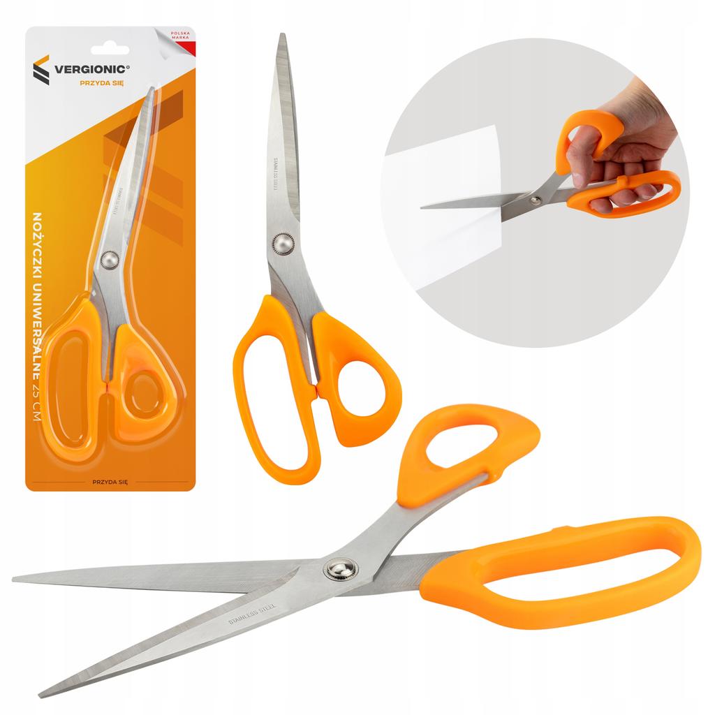 Universal Scissors for School, Kitchen, Sewing, Stainless Steel, 1 Piece