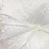 Romance Lace Embroidered Rings Pillow for Weddings Sturdy Fabric Materials With Handmade Beads Tulle Detail