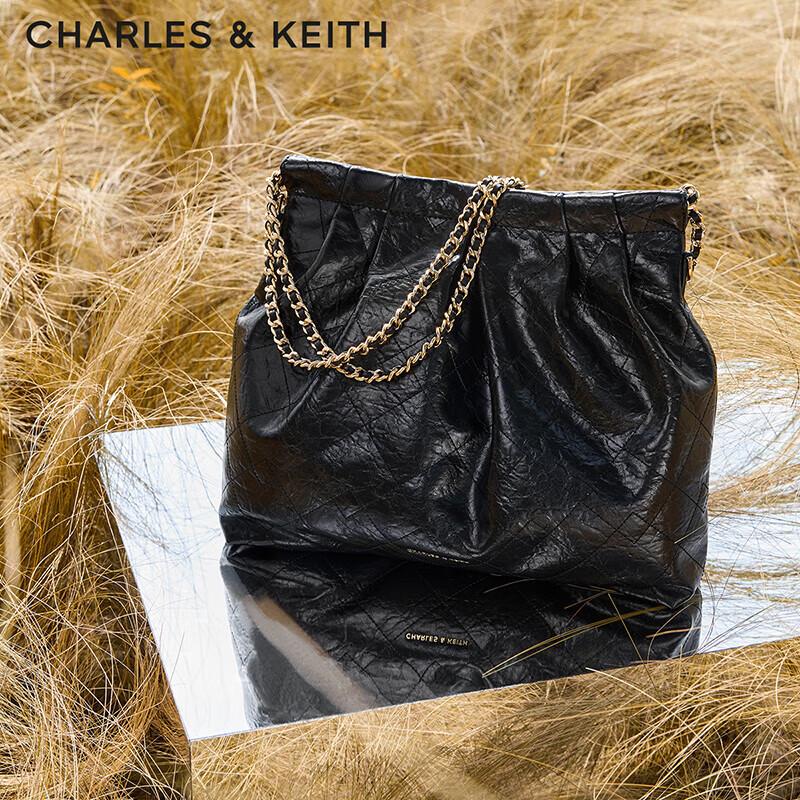 CHARLES & KEITH Большая сумка-хобо на цепочке через плечо L