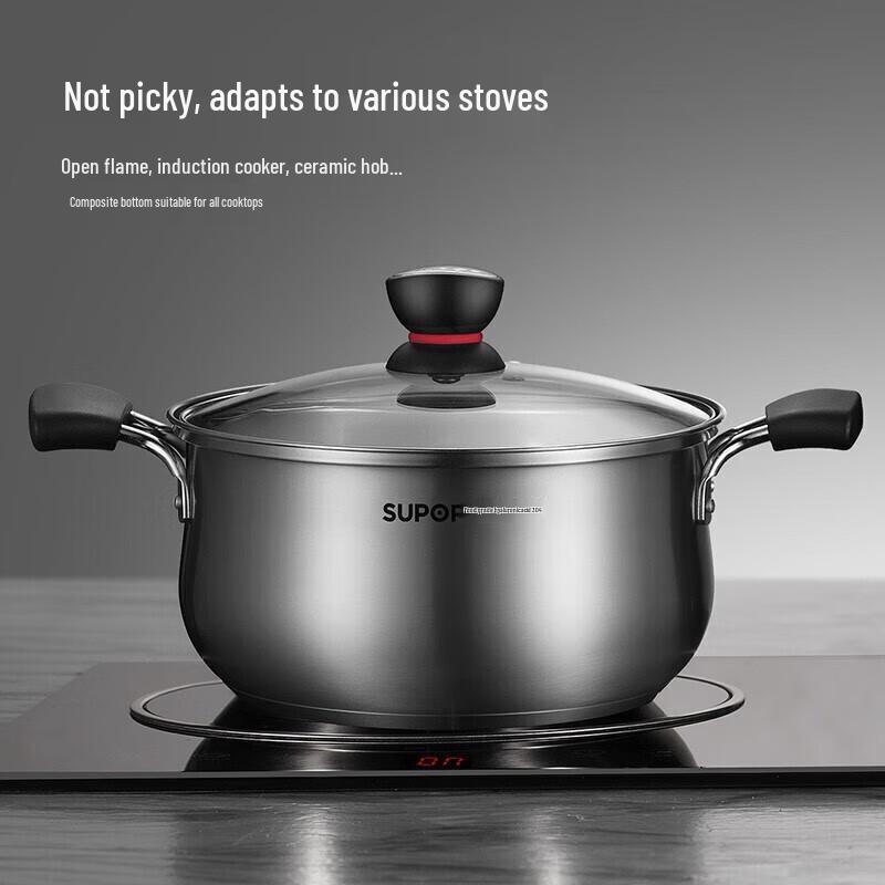 Supor 304 Stainless Steel Multi-Purpose Soup Pot