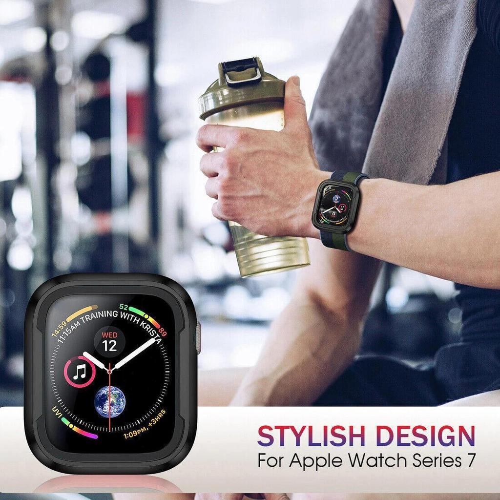 TPU + PC Schutzhülle für Apple Watch (40, 41, 44, 45, 49, 42, 46 mm) – ohne Displayschutzfolie – für iWatch 11, 10, 9, 8, 7, 6, 5, 4, SE, Ultra, 3 und 2