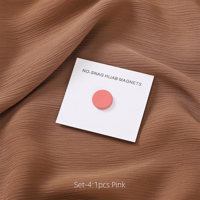 Multi-Color Matte Magnet Hijab Pins for Women Shawl Headscarf Strong Magnetic Button Headscarf Accessories Magnetic Brooch