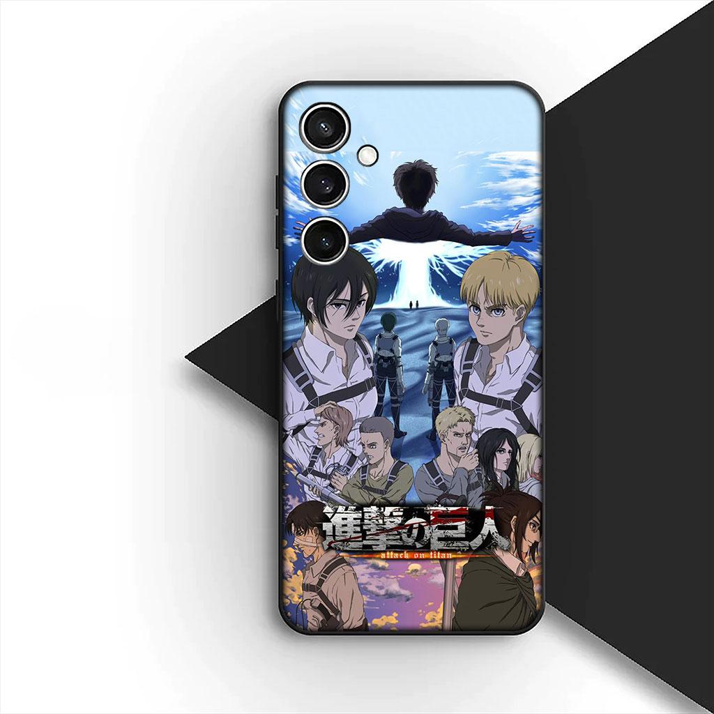 Casing Phone Cover for Huawei P30 P20 Mate 20 10 Lite Pro Y7 Y6P Y7A 2019 Nova 5T 3I Case Attack Eren Jaeger on Levi titan