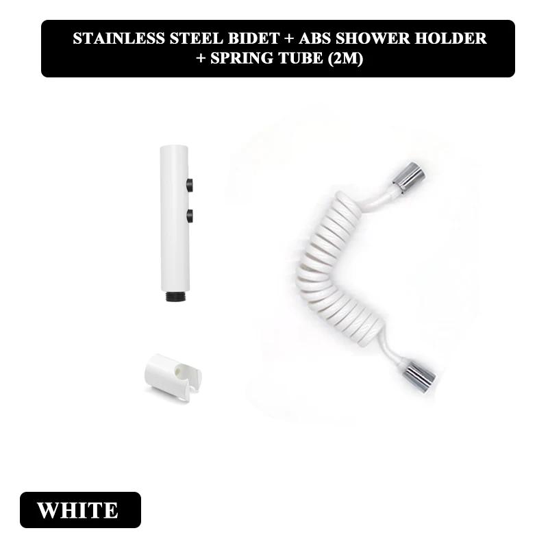 Handbrause Bidet Sprayer Set Hochdruck Dual-Modus Edelstahl Sprühpistole Dusche Selbstreinigend Badezimmerzubehör