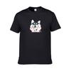 Husky Happy Funny Dog Tshirt Short Sleeve Crew Neck Casual Summer Tops Tee