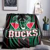 Bucks Team Logo Artwork Blanket Lightweight Flannel Bedding Blanket Perfect for Travel, Camping, Living Rooms, Offices, Sofas, Fan Christmas gift