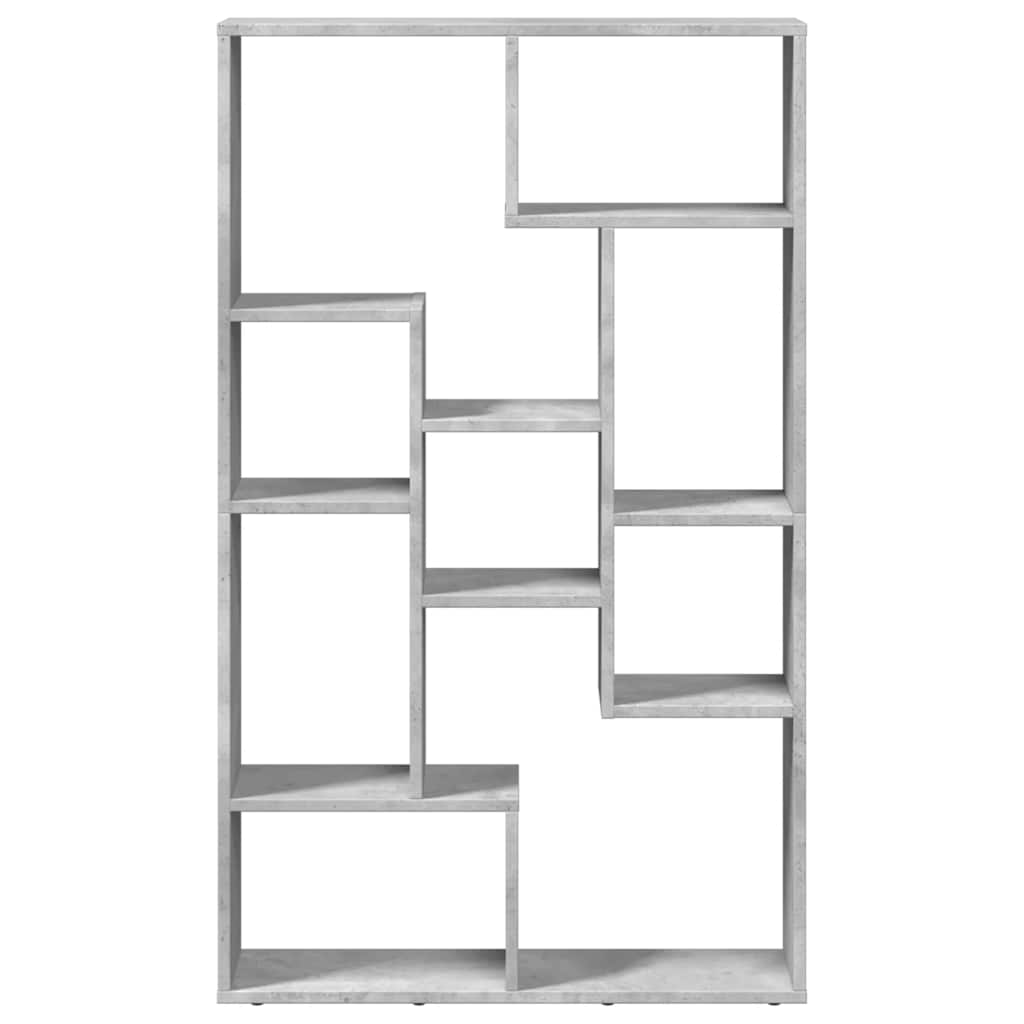 Bookshelf Concrete Grey 72 x 20 x 120.5 cm Engineered Wood