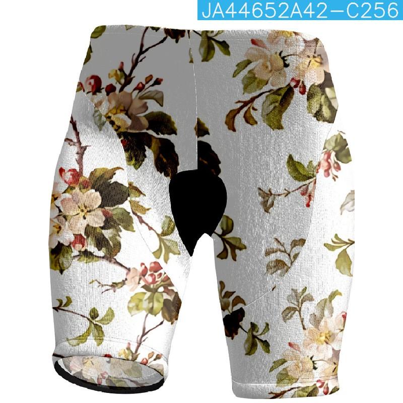 Short de cyclisme pour femme avec imprimé floral Coupe ajustée Vélo Montagne Route Cyclisme Sports d'extérieur