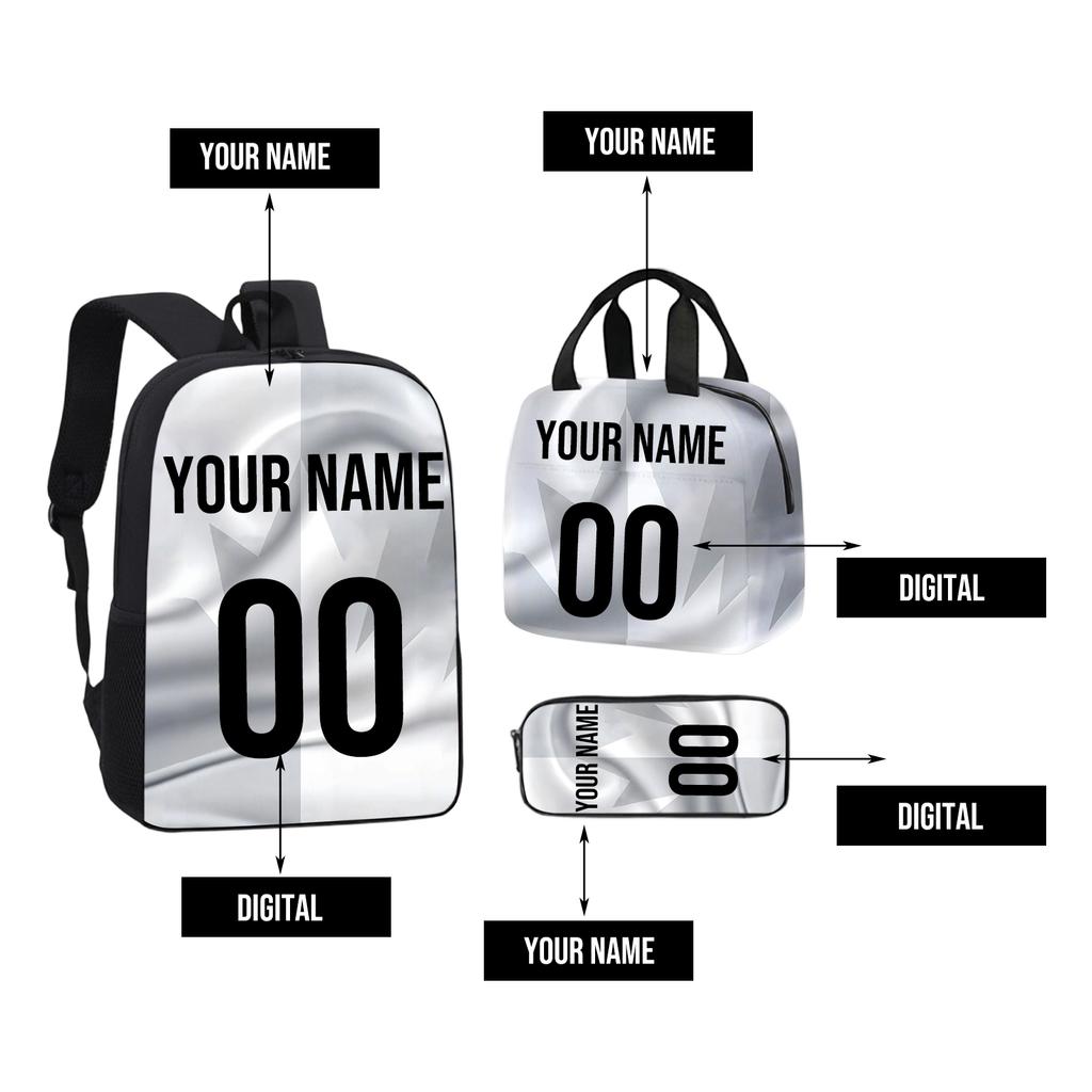 DIY Large Capacity Backpack Lunch Bag Pencil Case for School and Travel