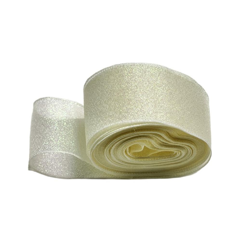 Langlebiges 40mm 10 Yards Fischschwanz Organza Band Bastel Schleife Polyester Seiden Satin Bänder DIY Geschenkverpackung zur Dekoration von Hochzeiten