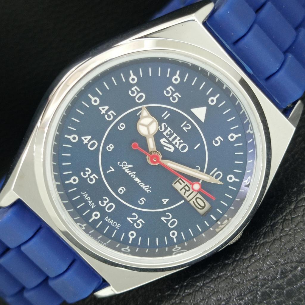 ВИНТАЖНЫЕ ОТРЕМОНТИРОВАННЫЕ МУЖСКИЕ АВТОМАТИЧЕСКИЕ ЧАСЫ SEIKO 5 6309A ЯПОНИЯ СИНЕГО ЦВЕТА a442233-1 gray