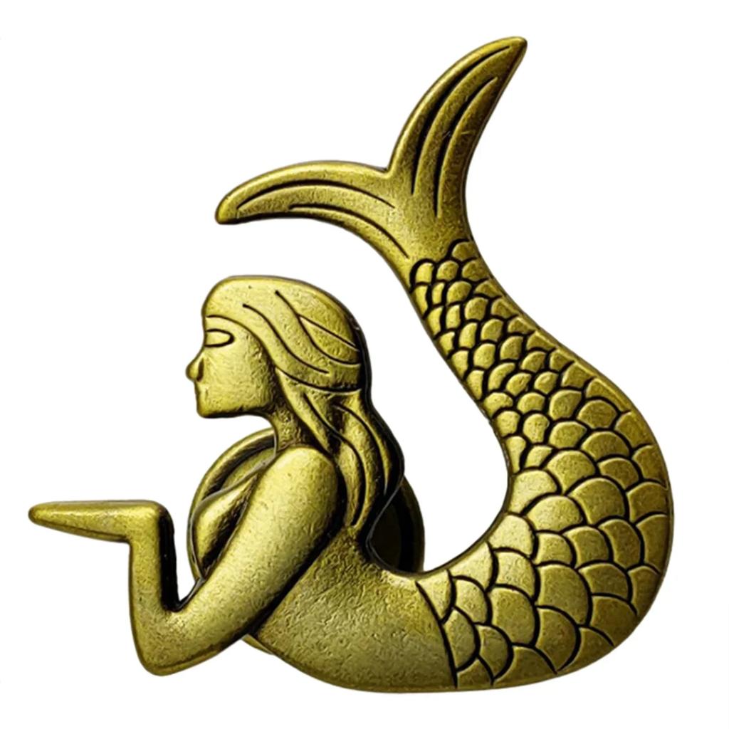 Retro Möbelgriff Schubladenknopf Schranktürgriff Möbelbeschläge Meerjungfrau-förmig Schrank Kleiderschrank Antike Zuggriffe