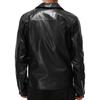 Men's leather jacket trend spring and autumn new leather jacket handsome horizontal zipper locomotive clothes youth large size coat