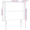 VidaXL LED Headboard Bedroom Furniture Single Bed Accessory Headboard Bed Frame Interior Light Grey 3123804