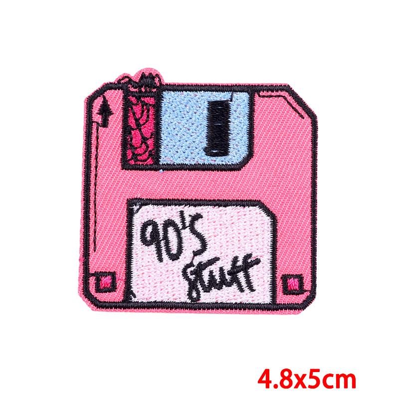 Cartoon /Bottle Embroidery Patch Diy Colorful Letter Patch Iron On Patches For Clothing Thermoadhesive Patches For Clothes Badges