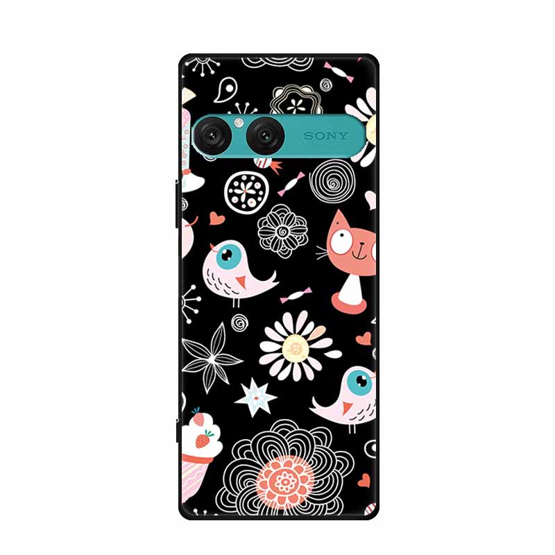 For Sony Xperia 10 VII Case Soft Silicone TPU Back Cover Protective Coque for Xperia10 VII 5G XQ-FE54 XQZ-CBFE Black Phone Cases