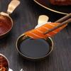 1pc 304 Stainless Steel Korean Sauce Spoon Hangable Chopsticks Dipping Dish Seasoning Plate Sauce Plate Barbecue Tableware