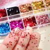 Mini Sparkling Heart Nail Glitter Sparkling Pentagram Nail Decoration Nail Salon Design Cute Accessories Diy Nail Art Design