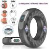 Vibrerende Penis Cock Ring for menn Kraftig 10 hastigheter stimulator par sexleketøy USB oppladbar