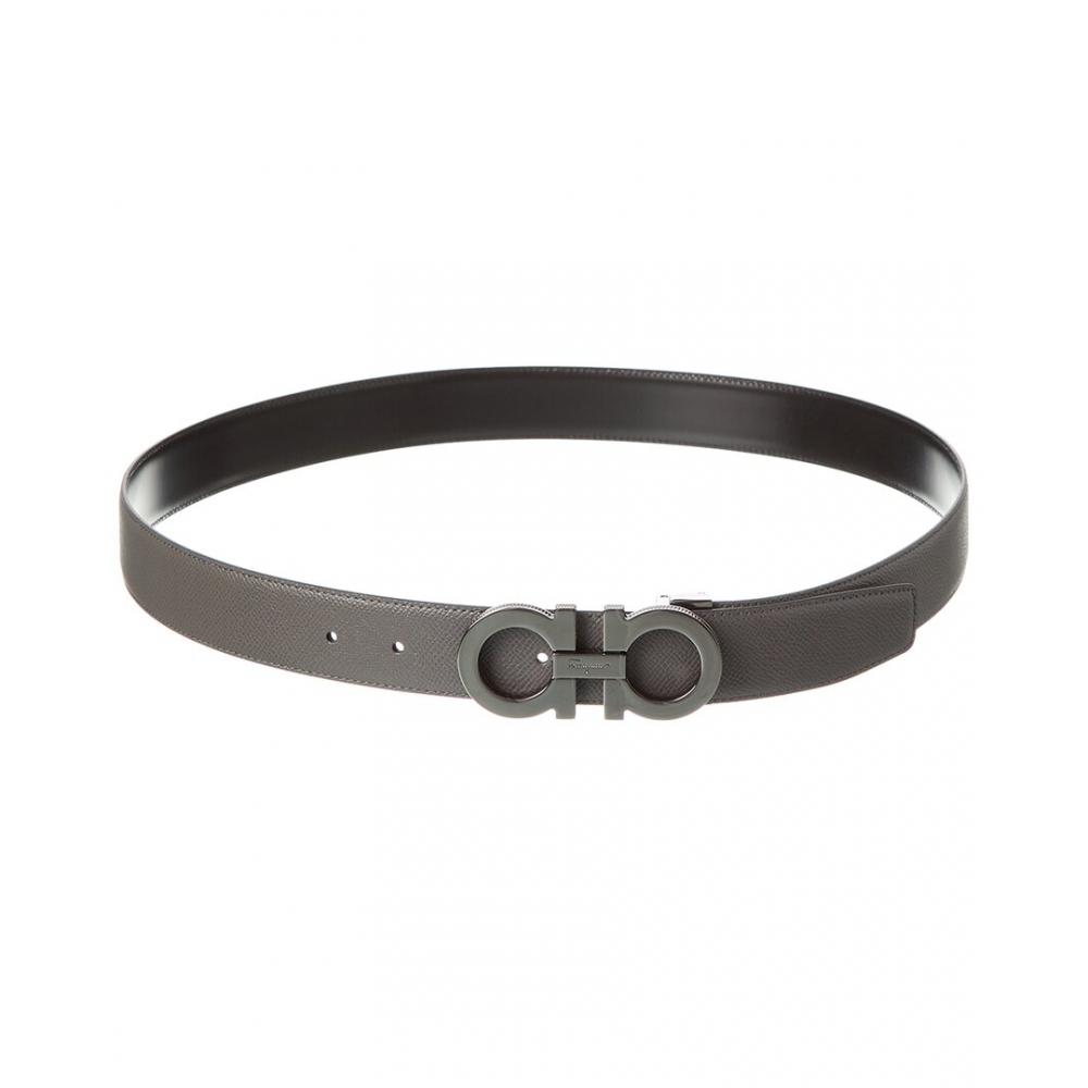 

Salvatore Ferragamo Ferragamo Gancini Reversible & Adjustable Leather Belt