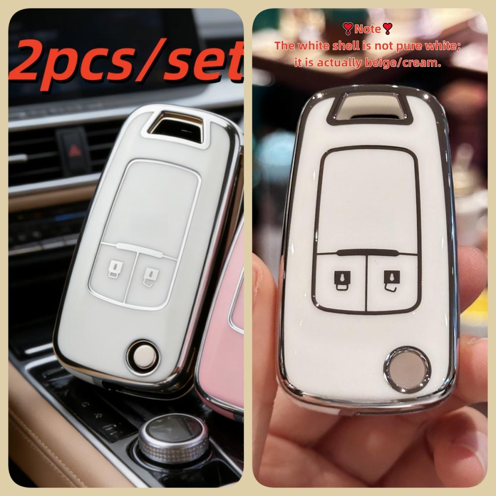 2 Stück Autoschlüsselhülle Abdeckungen Für Chevrolet Cruze Spark Orlando Malibu Für Opel Vauxhall Astra J Corsa D E Zafira Mokka