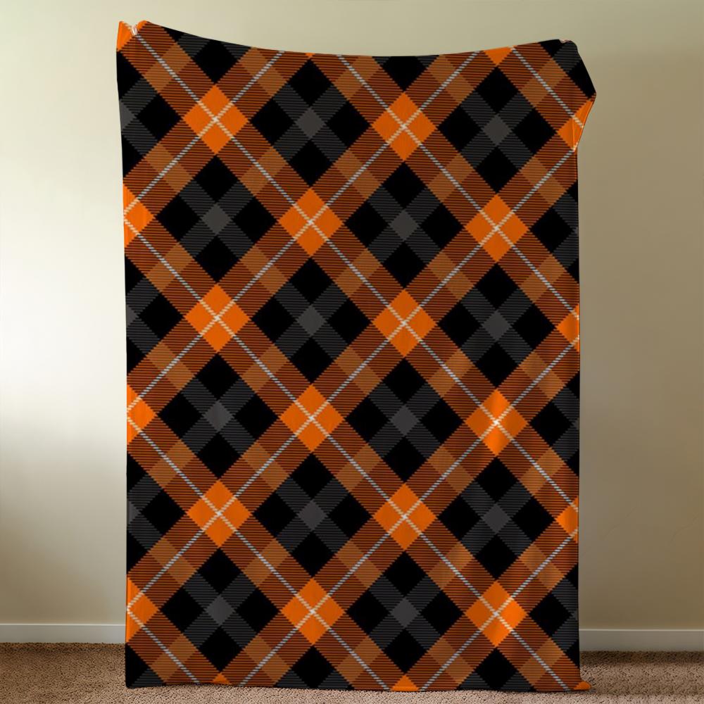 Checkered Pattern Carnival Blanket Throw Super Cosy Plush Living Room Sofa Couch Childish Birthday Gifts