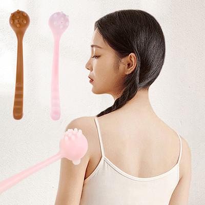 1 PCS Manual Back Massage Hammer Tool, Silicone Long Handheld Hammer For Body Legs Arms Back Knock Scratcher For Home Office Gym