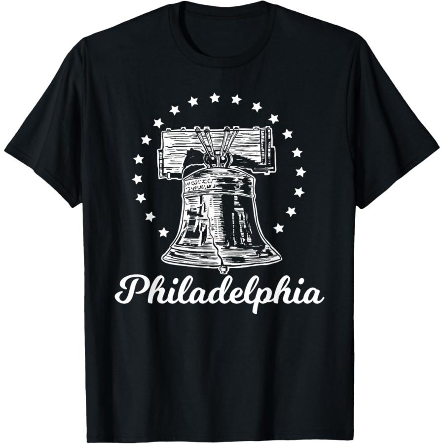 

Philadelphia novelty Liberty Bell T-Shirt XXXXXL чорний