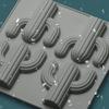 Chocolate Candy Sugar Craft Paste Mold Silicone Cactus Shape Mold Household Candle Molds DIY Handmade Halloween Theme