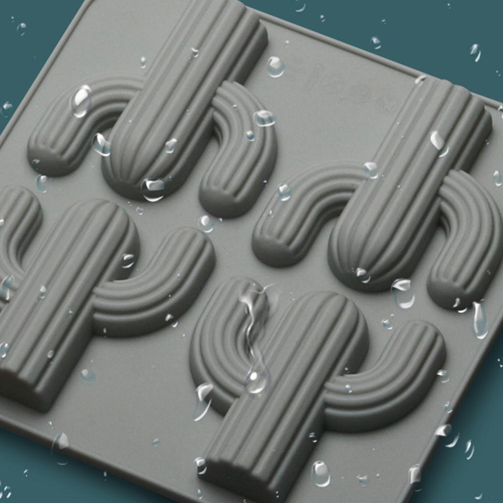 Chocolate Candy Sugar Craft Paste Mold Silicone Cactus Shape Mold Household Candle Molds DIY Handmade Halloween Theme