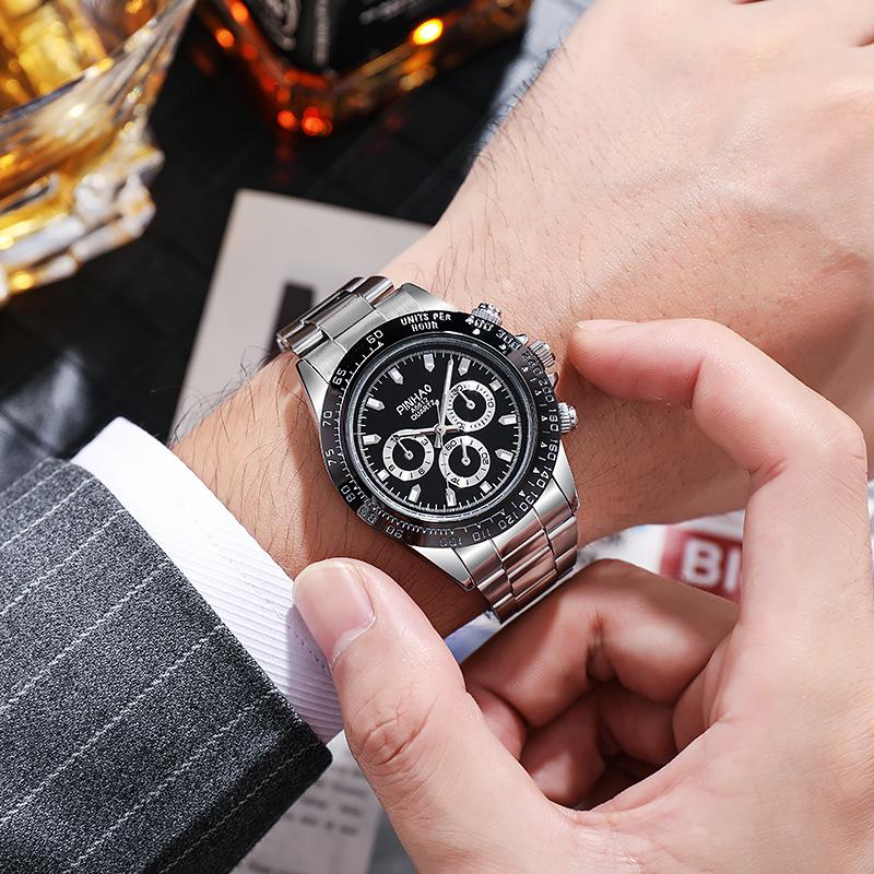 Dinaton Law'S Submariner Water Ghost Steel Belt Luminous Non-Mechanical Quartz Gift Watch