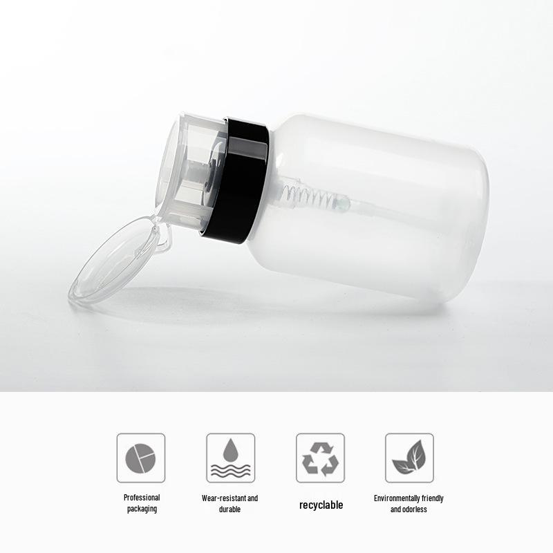 A&Her 200ml Nail Art Cleaning Solution Dispenser with Lock