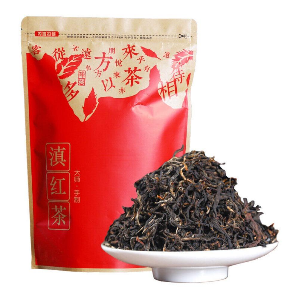 250g Yunnan Dian Hong Black Tea Loose Leaf Honey Fragrance Menghai Early Spring Bag