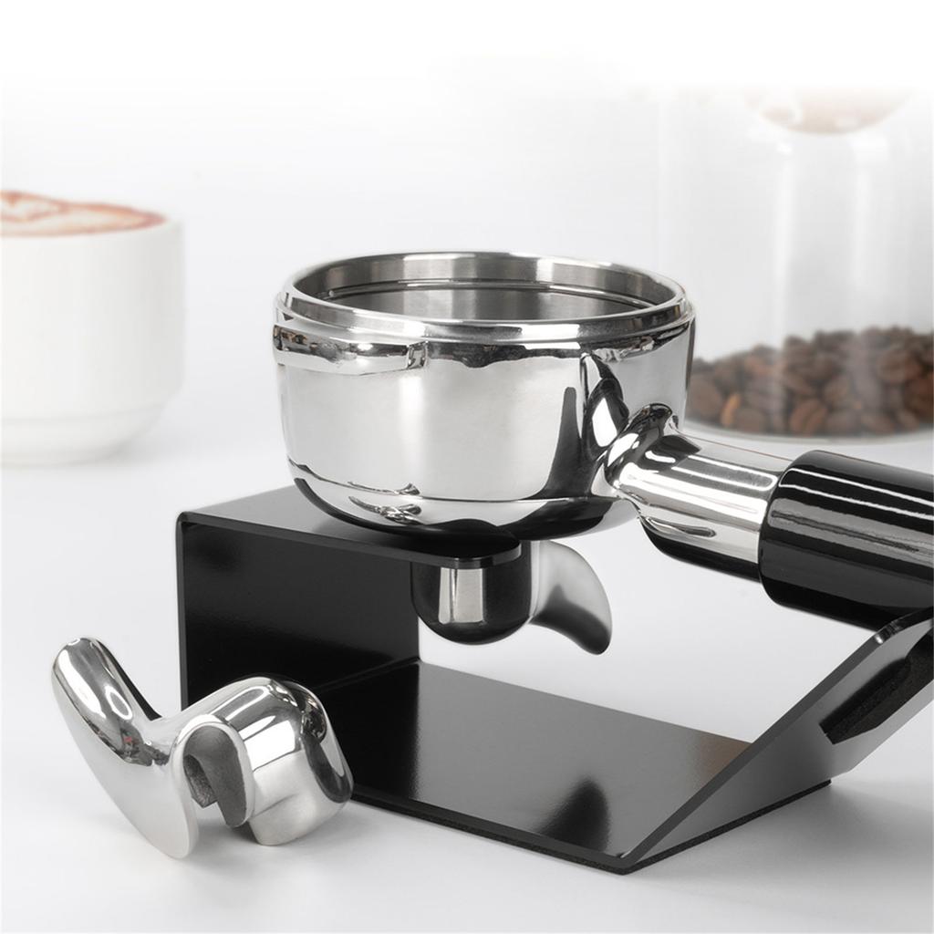 Espresso Portafilter Holder Stand Coffee Machine Accessories Coffee Portafilter Rack for Single Double Spout Handles