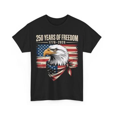 250. Amerikanisches Jubiläumsshirt, Adler USA-Flagge 250 Jahre Freiheit T-Shirt