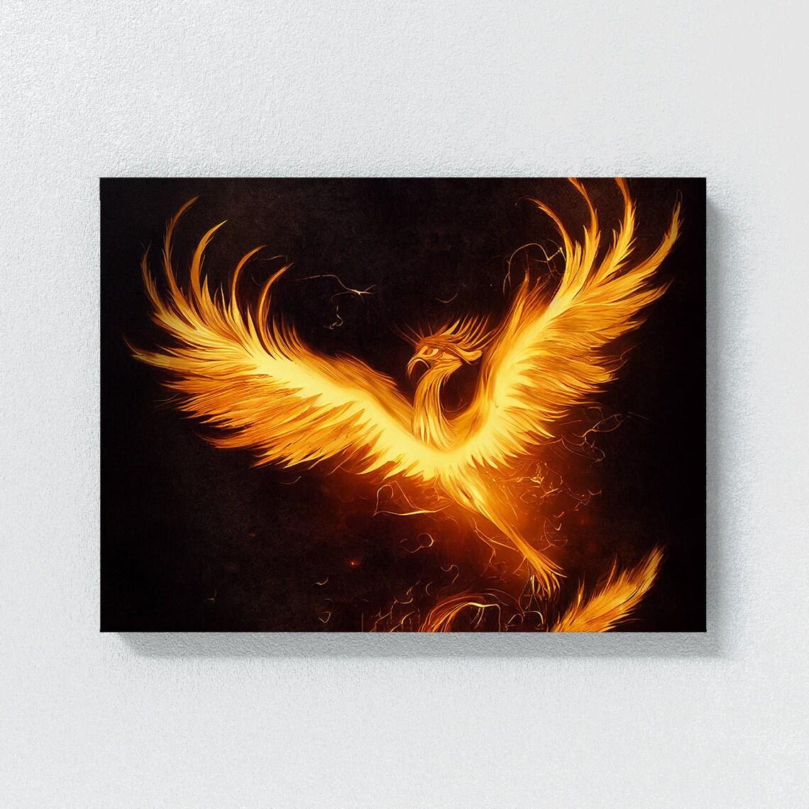 

Фенікс Плакати та принти Китайські міфологічні тварини Настінне мистецтво Картина Картина на полотні Сучасна вітальня Домашній естетичний декор 70x100cm No Framed