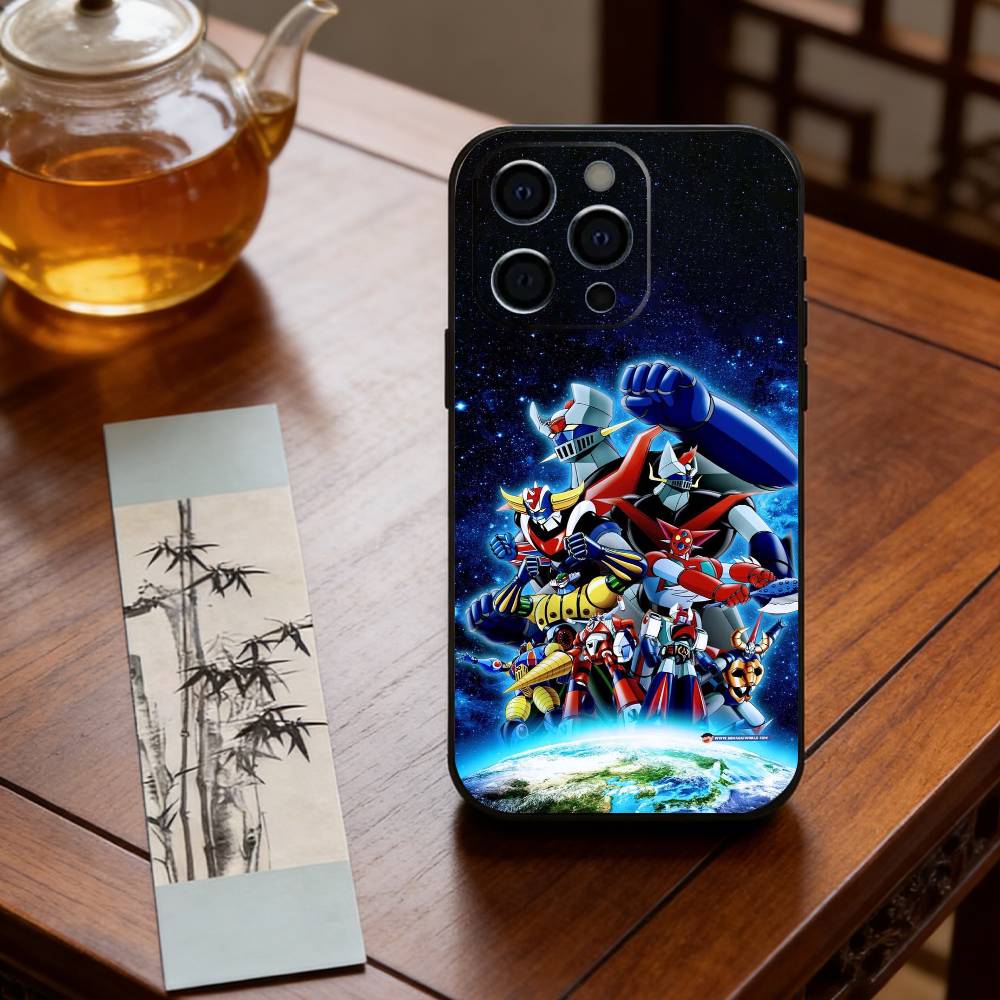 Anime M-Mado K-King Granzort Phone Case For iPhone 17, 16,15,14,13,12,11 Plus,Pro Max, Others Soft Black Cover